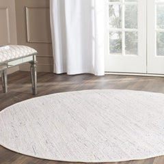 SAFAVIEH Rag Rug Collection 5 Round Ivory/Multi RAR121G Handmade Boho Stripe Cotton Area Rug