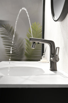 Copper Spray Kettle Faucet with Digital Display (Gray)