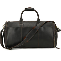 Vintage Multifunctional Leather Duffle Travel Bag