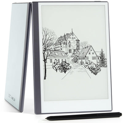 Android E-Ink ePaper Tablet Paperwhite eBook Reader Digital Notebook for Note Taking Drawing Paper White Graphics Notepad with Stylus and Case Cloud Sync and Screen Casting - Model Mini 9.7