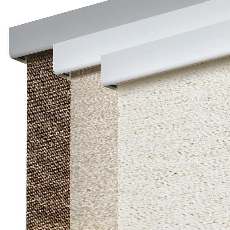 Persilux Light Filtering Roller Shades for Windows Blinds Cordless Roller Blinds for Windows Natural Woven UV Protection Privacy Roller Window Shades for Home Kitchen (Cream 17