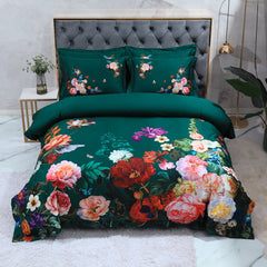 Luxury 100 Cotton Digital Floral Bedding Set (4 Pieces)