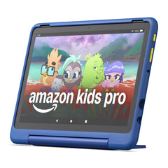 Amazon Fire HD 10 Kids Pro tablet (newest model) ages 6-12. Bright 10.1" HD screen includes ad-free content robust parental controls 13-hr battery and slim case for older kids 32 GB Nebula