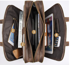Genuine Leather Executive Briefcase 15.6" (One Piece)