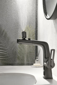 Copper Spray Kettle Faucet with Digital Display (Gray)